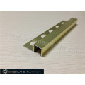 Bright Gold Aluminium Square Schluter Strip12mm Hauteur